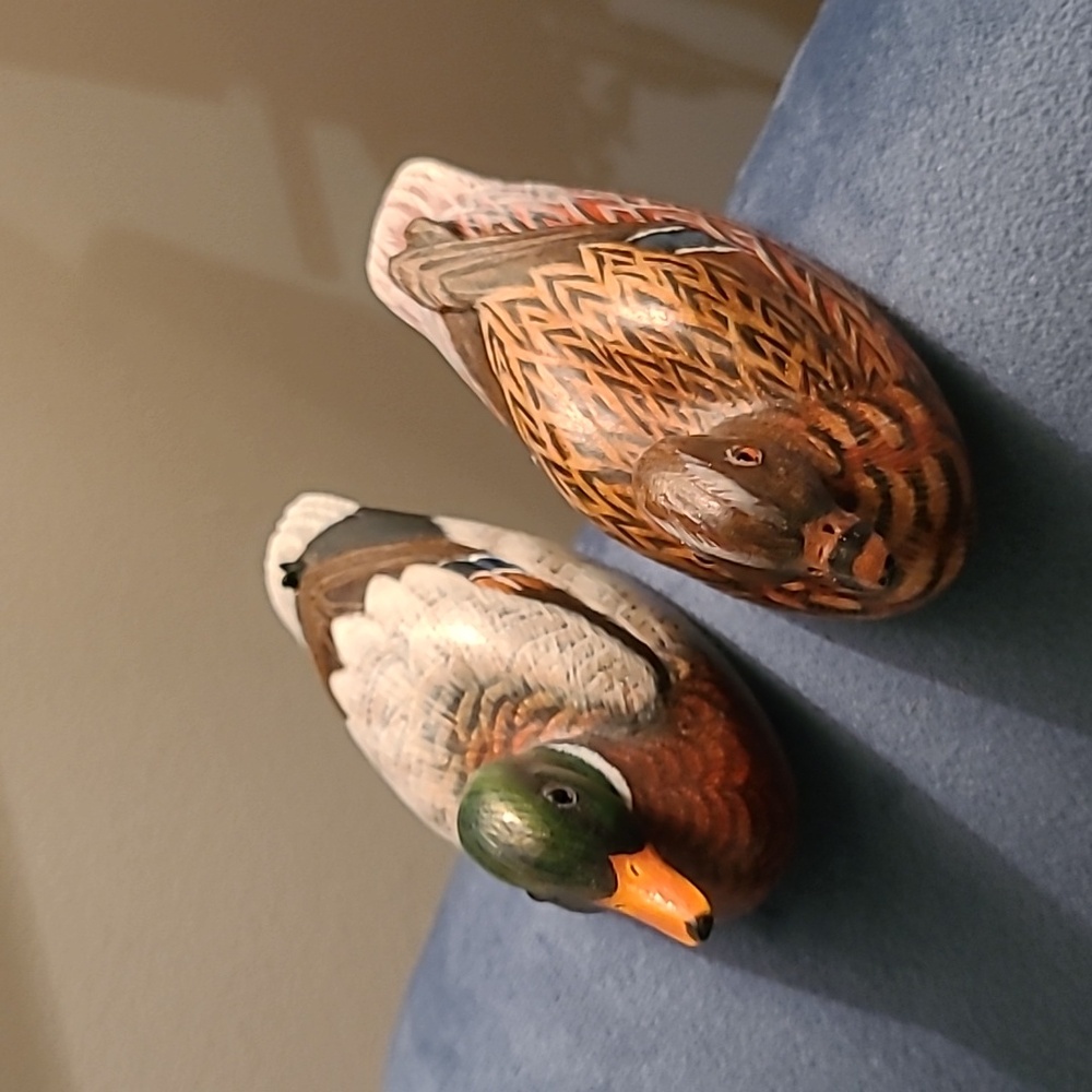Vintage wooden Mallards